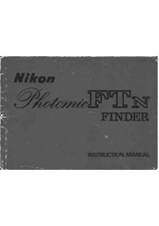 Nikon Photomic FTn Finder manual. Camera Instructions.